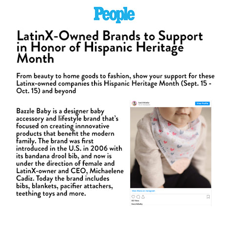 Bazzle Baby - People Magazine LatinX-Owned Businesses
