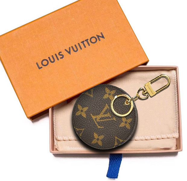 LV Louis Vuitton Fashion Trending Leather Key Pouch Round Small 