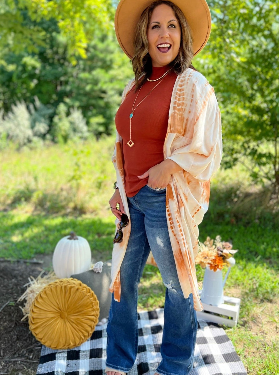 The Diana Kimono in Ginger, Madi Savvy Boutique, Women's Boutique