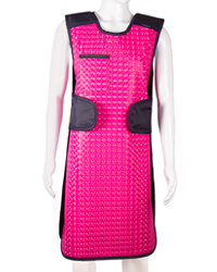 Image of a pink front lead apron