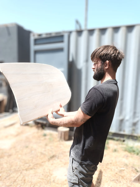 paipo wood bodyboard workshop shape caparica portugal 