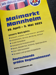 Flyer Maimarkt Mannheim