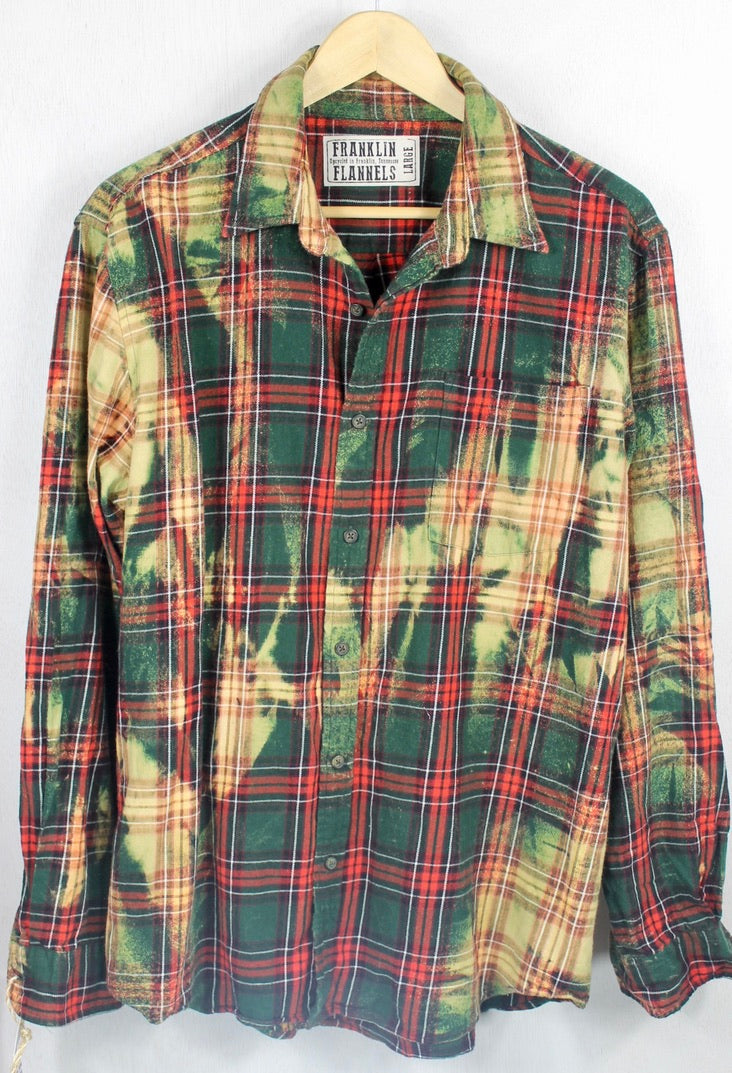 Vintage Green and Red Flannel Size Large – Franklin Flannels