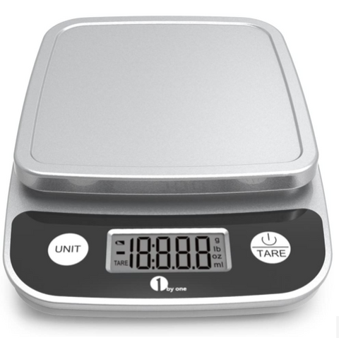 A digital kitchen scale is an essential baking tool