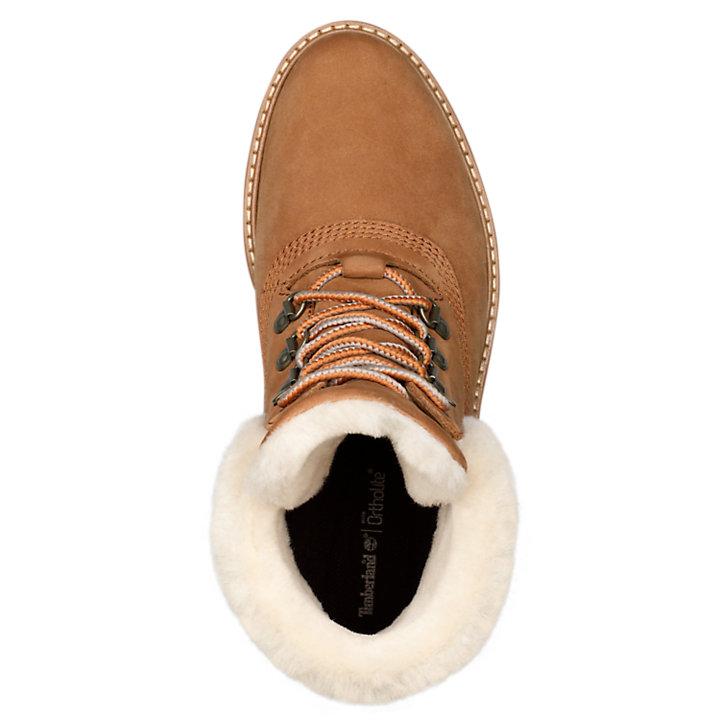 timberland women's courmayeur valley round toe suede & shearling boots