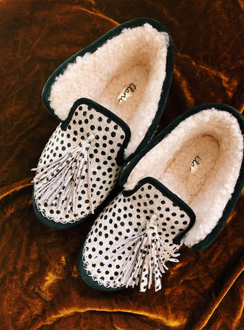 MIni Dot Shearling Moccasin