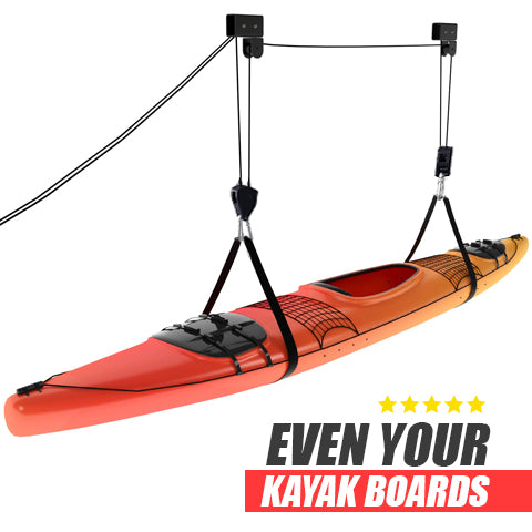 Lift even your kayak boards