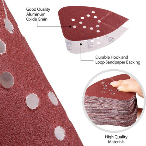 50 pcs Sanding Paper Features