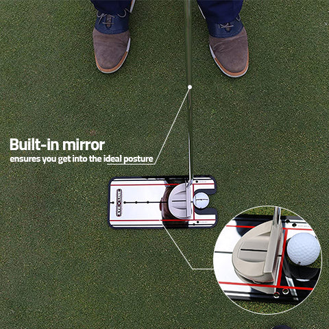 Ensures your proper putting posture with Golf Putting Alignment Mirror