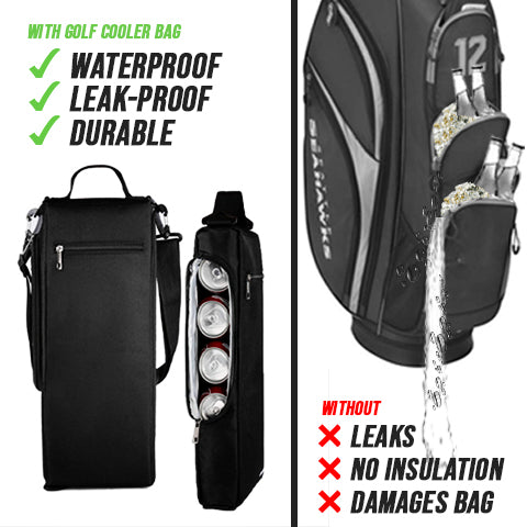 Without Golf Cooler Bag VS using the Golf Cooler Bag
