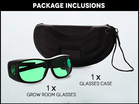 Grow Room Glasses Package Inclusions