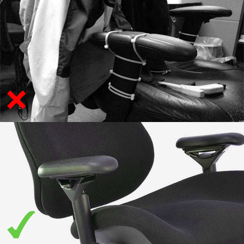 Using defective armrests VS using our Office Chair Armrest Pads Replacement