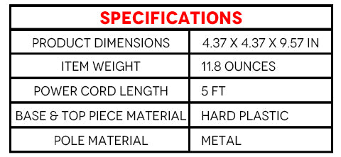 Product specifications