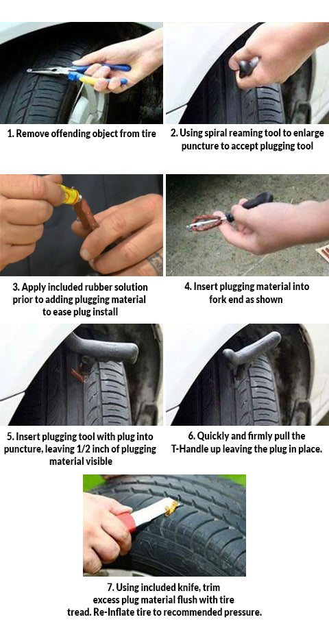Quality Tire Patch Plug Kit  Tire Puncture and Patch Kits – bestcargurus