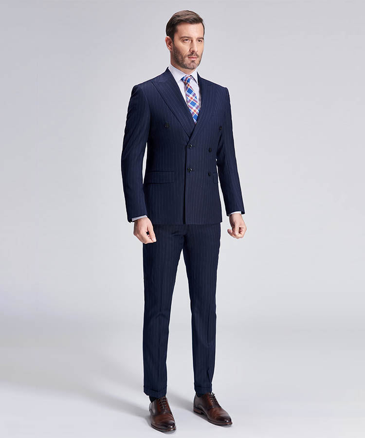 Wonderlijk DINO FILARTE ITALIAN WOOL PINSTRIPE NAVY BLUE SUIT – The Hammersmith AA-52