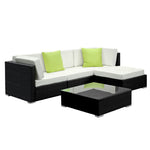 Gardeon 5PC Outdoor Furniture Sofa Set Wicker Garden Patio Pool Lounge - Smith & Jones Australia