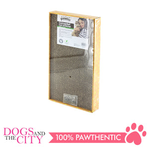 Pawise 28496 Corrugated Wide Cat Scratcher with Catnip - All Goodies for Your Pet