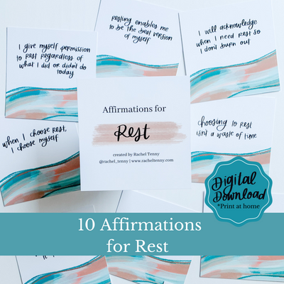 Affirmations for Healing Mini Print – Rachel Tenny