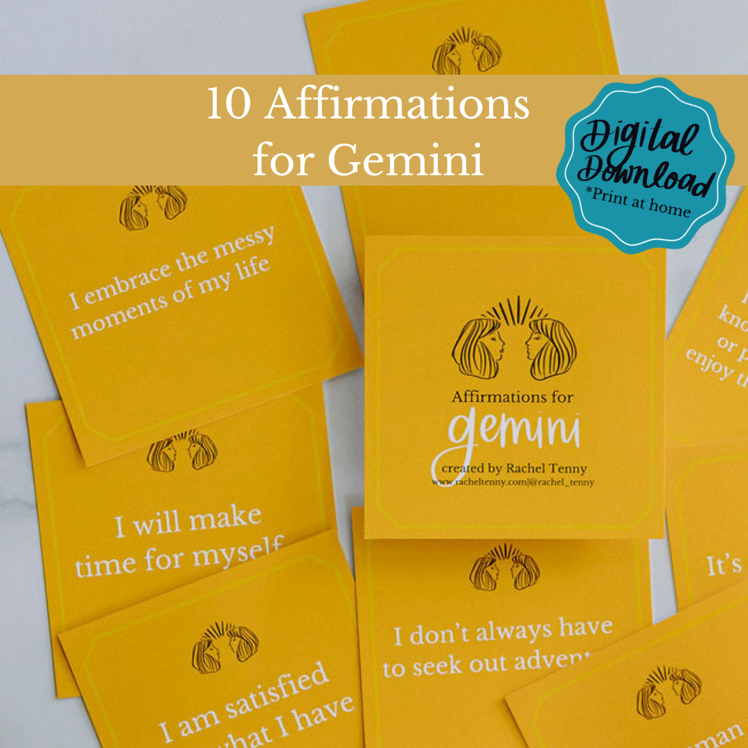 Digital Download Affirmations For Gemini – Rachel Tenny