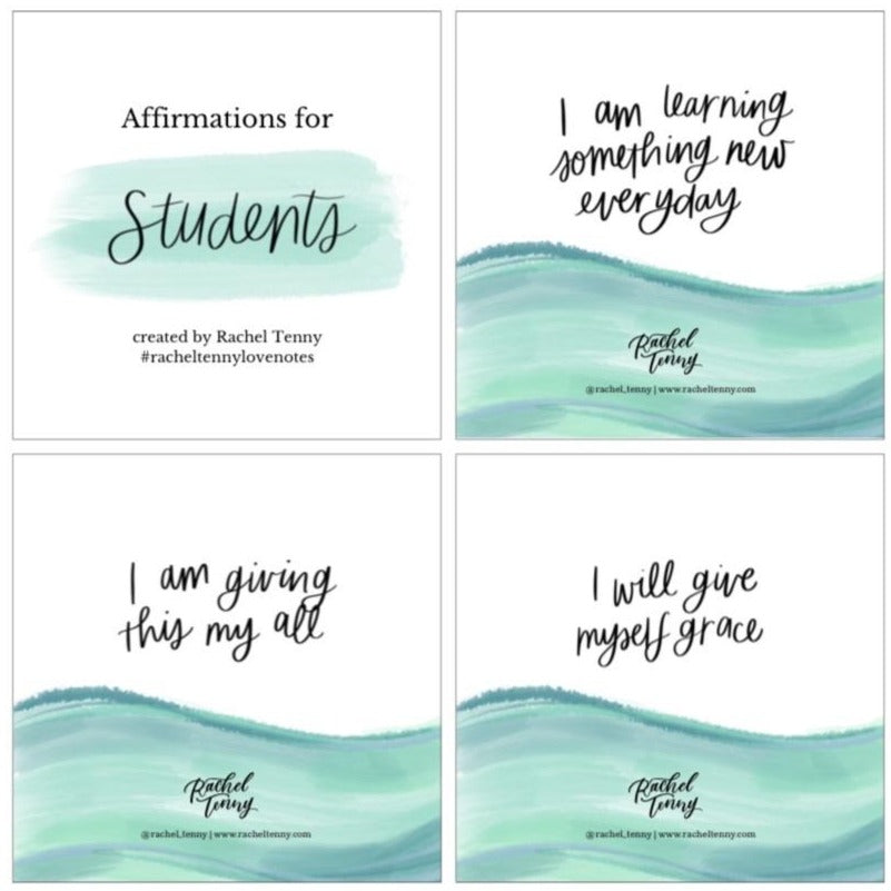 Digital Download - Affirmations for Students