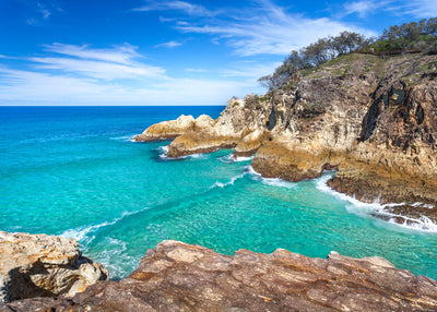 North Gorge famous north stradbroke island location with clear ocean waves rocks photography by Julie Sisco Snapshots of Straddie