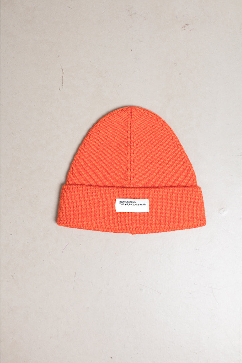 Orange Merino Wool Hat Buffet Clothing