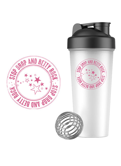 Stop, Drop and Betty Rock Shaker Bottle