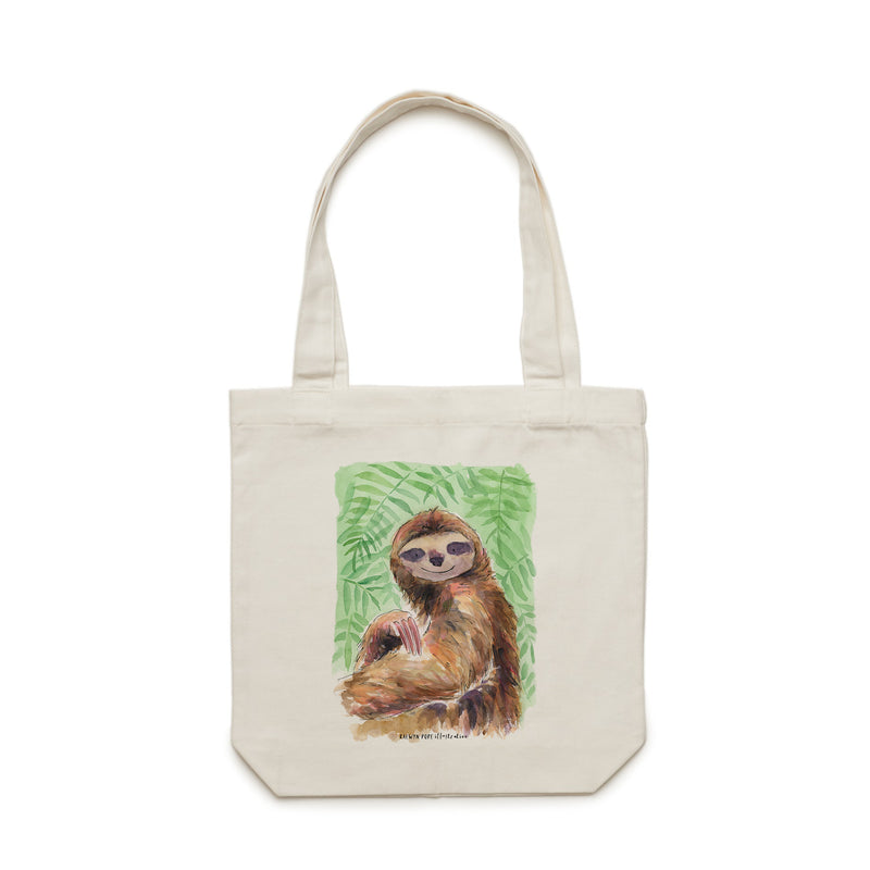 Sloth Tote Bag - Raewyn Pope Illustration