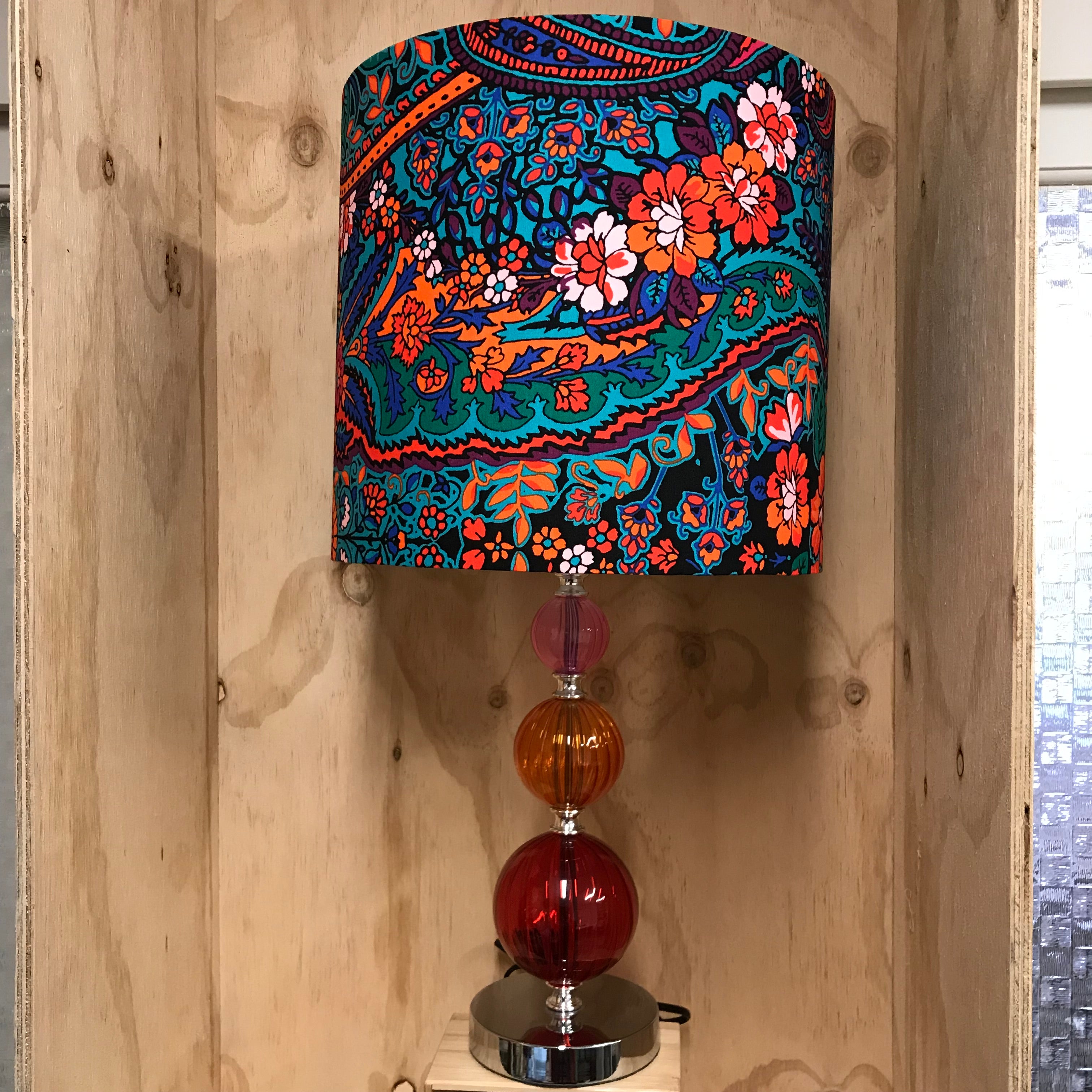 Custom Lamp Shade Only Stained Glass Floral Far Fetched Designs