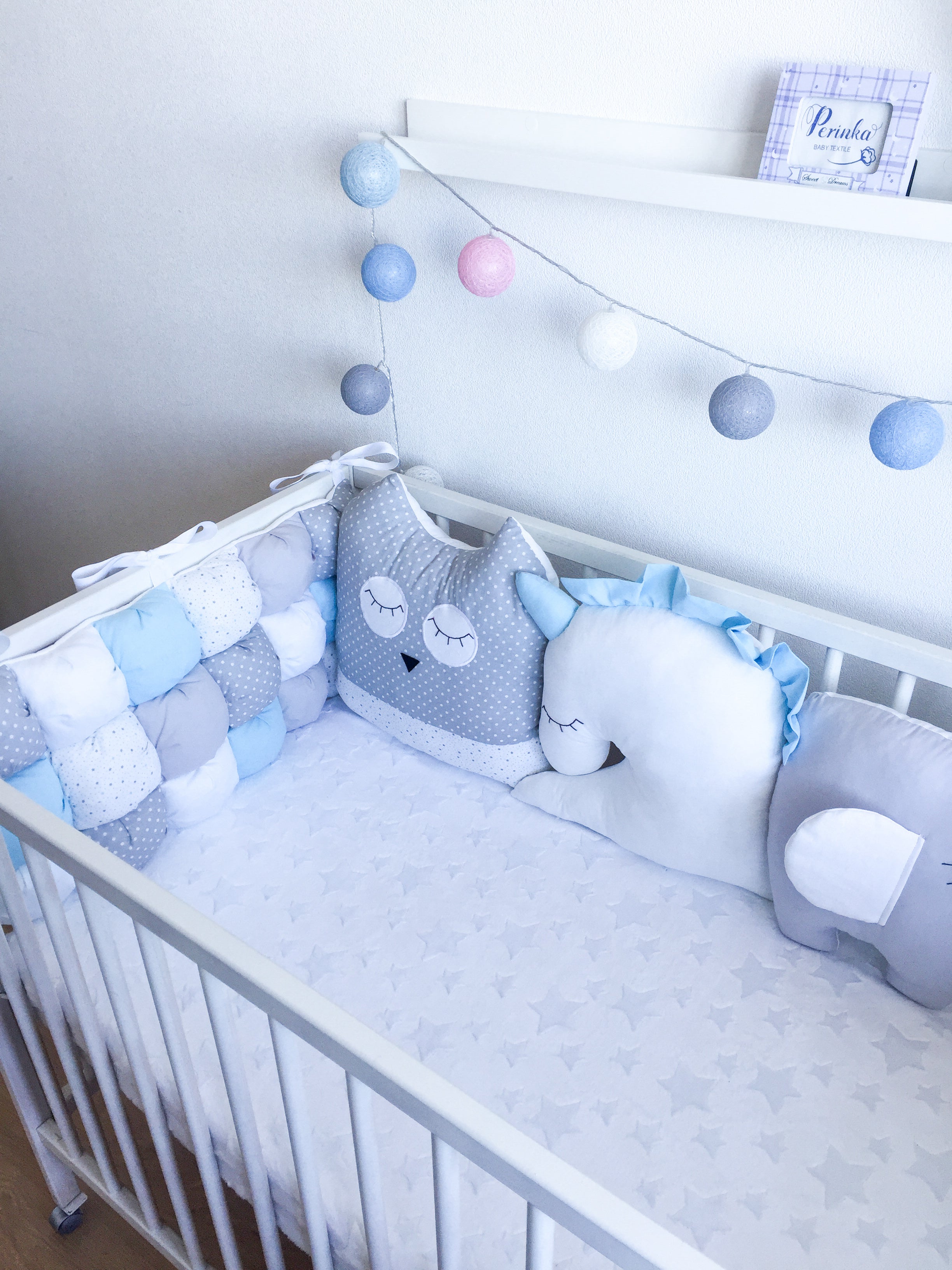 blue baby cribs
