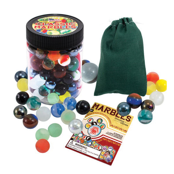 Marbles Jar with Pouch USA