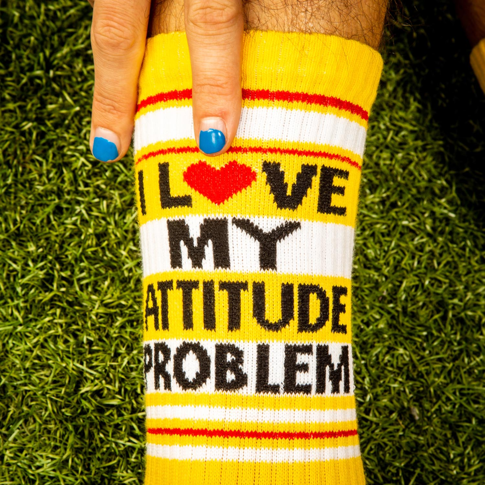 I love my Attitude Problem socks