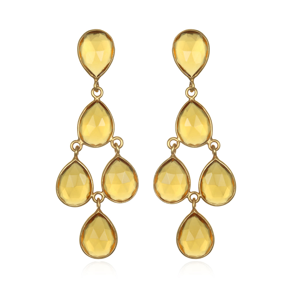 Citrine Chandelier Earrings