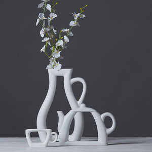 Tea-Shaped Ceramic Vase PeekWise