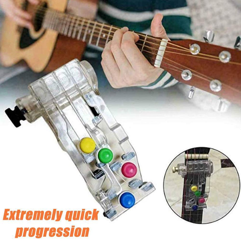 Acoustic Guitars 1 Pcs Guitar Chord Learning System Device Just Press The Buttons Play Guitar Learning System Teaching Practice Aid Chord Lesson Tool Beginner Kits