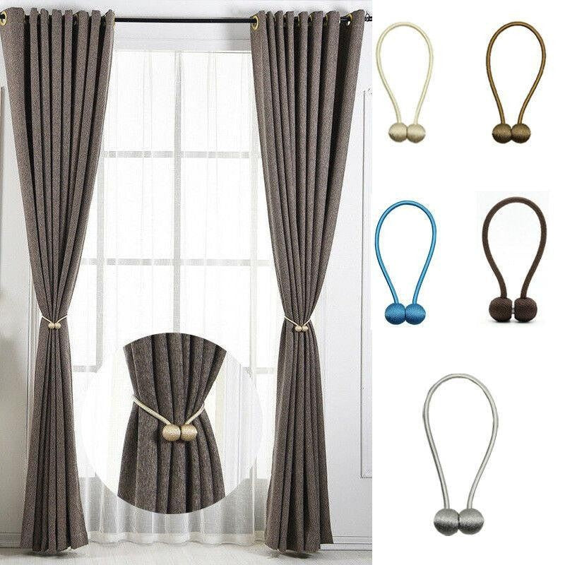 diy magnetic curtain tiebacks