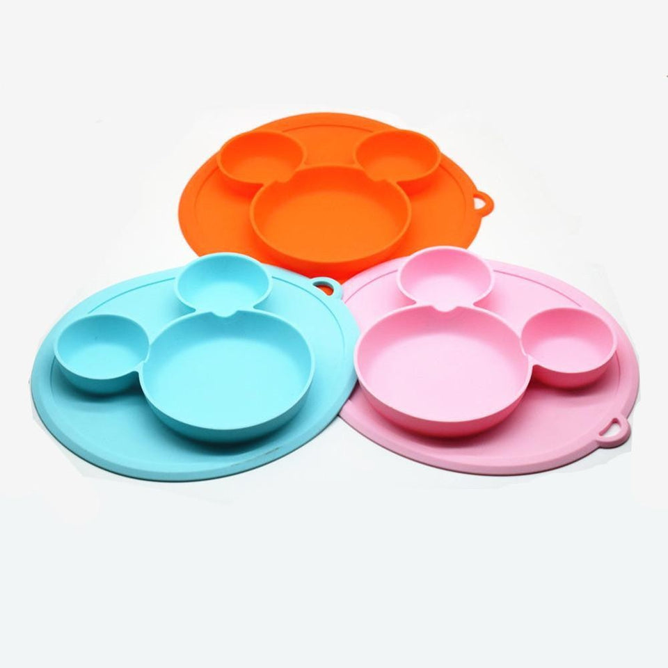 silicone baby plate