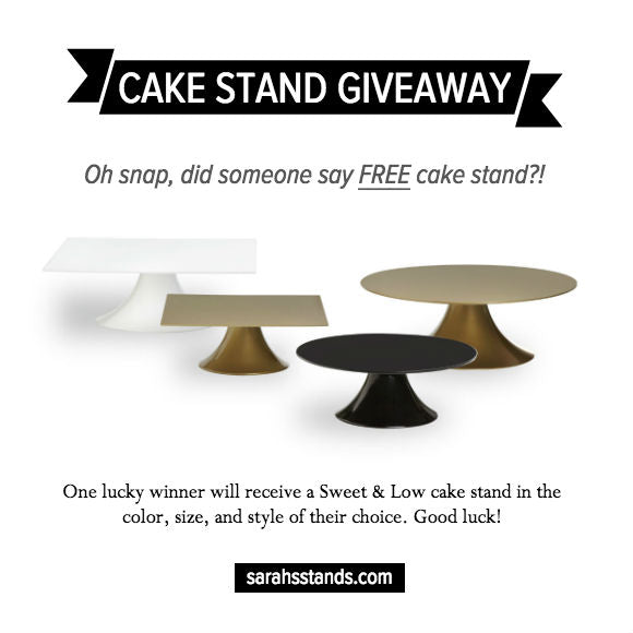 Wedding Cake Stand Giveaway