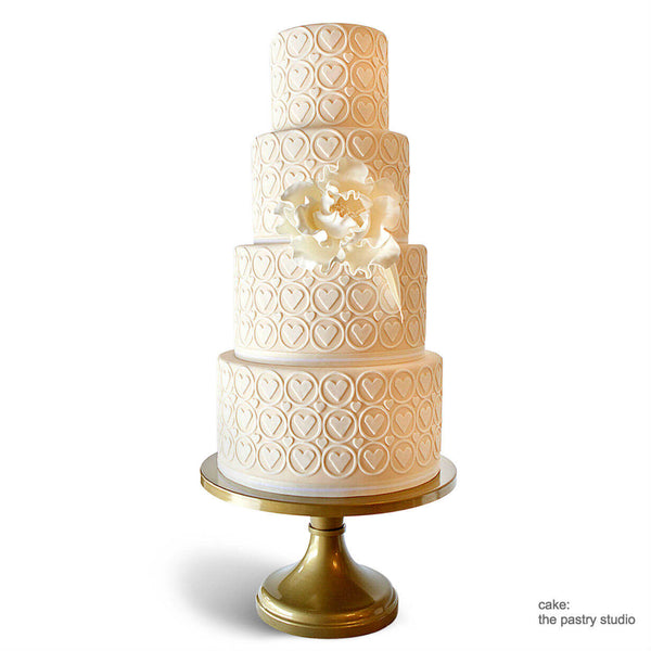 Heart of Gold  Wedding  Cake  Stands  Sarah s Stands 