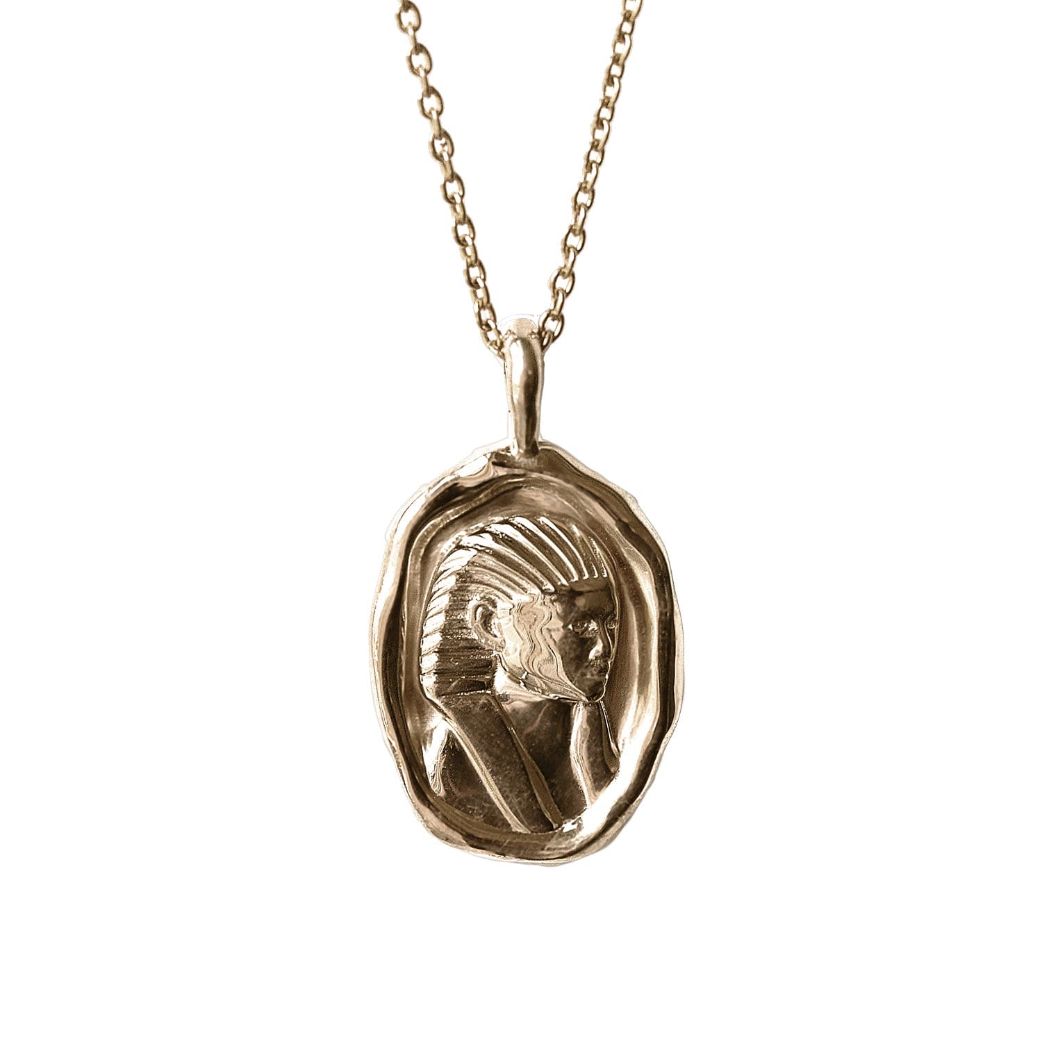 Cleopatra Necklace - Molten Gold Pendant - Difficult Women