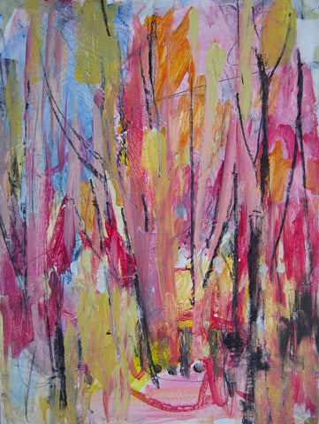 Janet Keith, Glade Pink, acrylic painting
