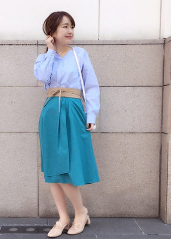 What do you do with your spring feet? Trend skirt and spring shoes summary ♡