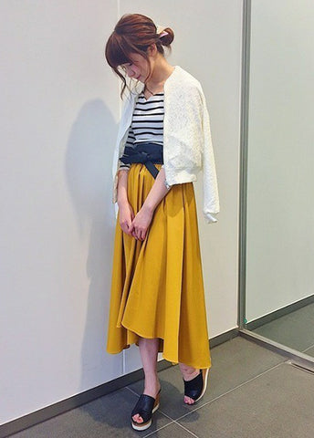 What do you do with your spring feet? Trend skirt and spring shoes summary ♡