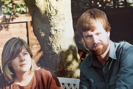 Babette and I in my parent's garden in 1981 (I think!)