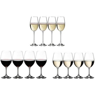 Riedel Ouverture 4x Red Wine/ 4x White Wine/ 4x Champagne  Glasses (Set of 12) - Art of Living Cookshop (2368248578106)