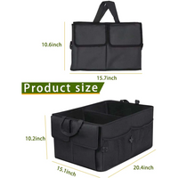 Thumbnail for Custom Text For Car Trunk Organizer, Compatible with All Cars, Foldable Car Trunk Storage Box, Storage Bag, Waterproof, Dust-proof, Stain-Resistant SU12997