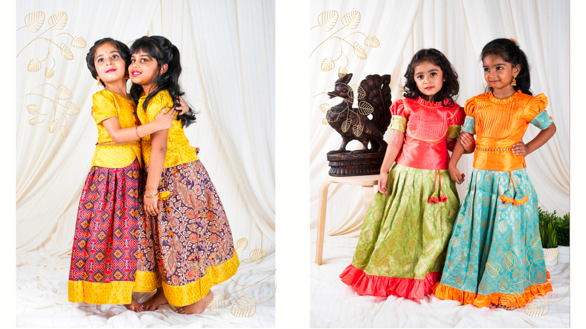 Little Doll in our Benaras Lehenga  Indian Dresses