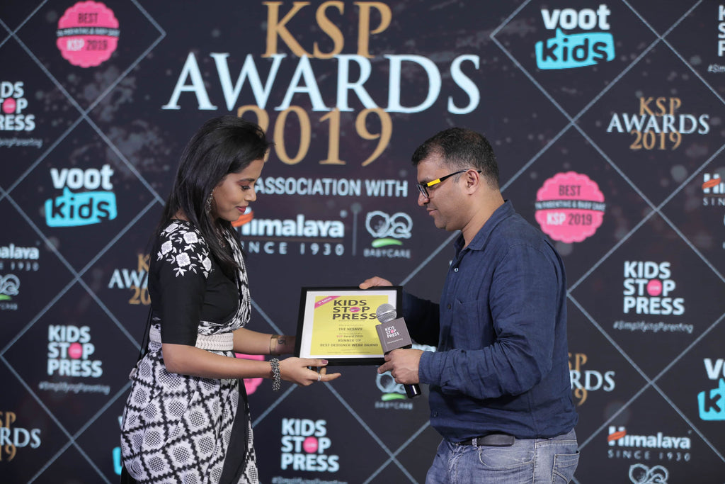 Coimbatore brand ‘The Nesavu’ won best designer kids wear brand 2019 in India by Kidsstoppress award Indian patenting network 