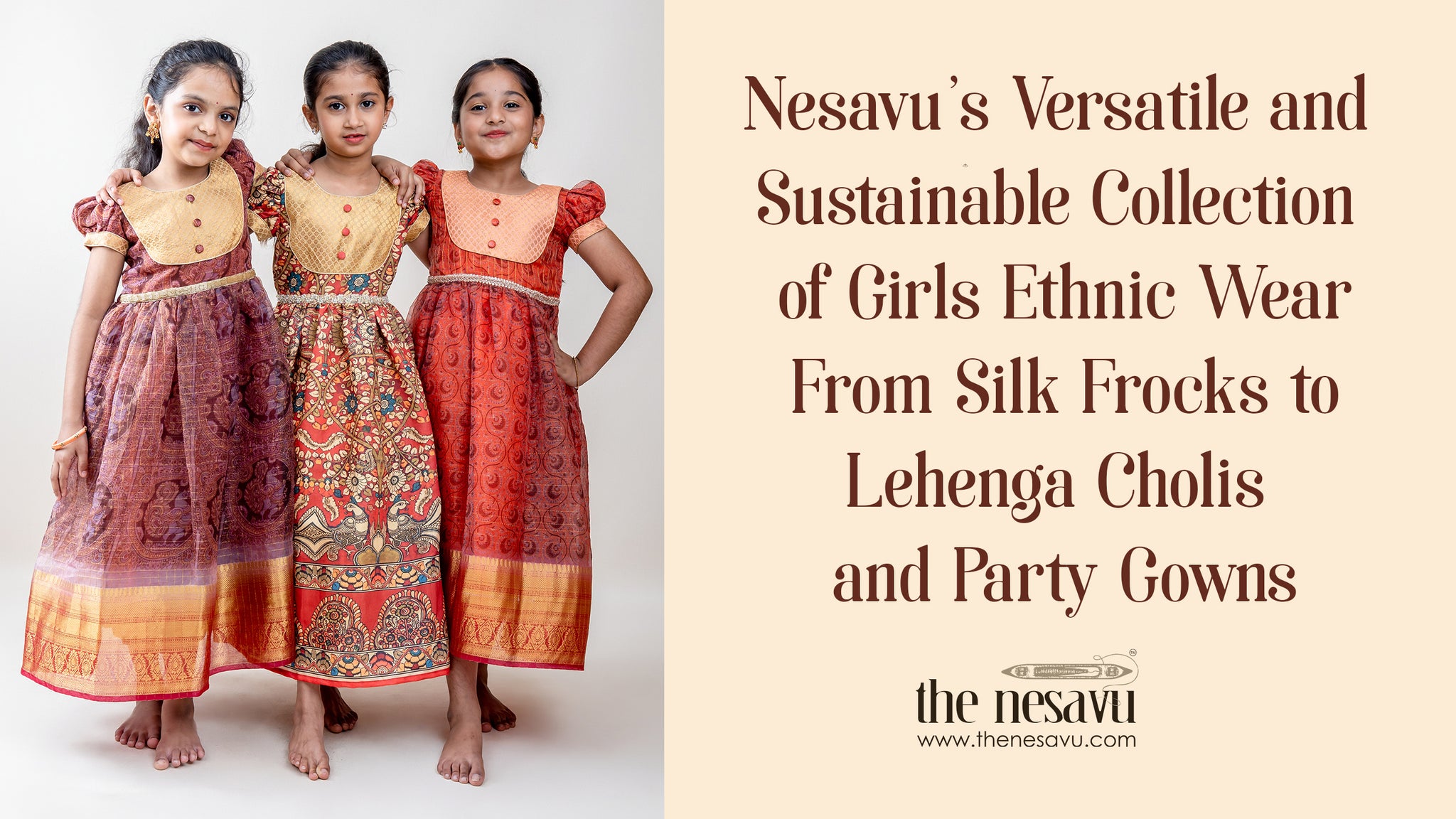 ANGALAKRUTHI -Pure Kanchivaram silk Lengha - kids Traditional Clothing -  Bangalore | Kids blouse designs, Girl dress patterns, Girls frock design