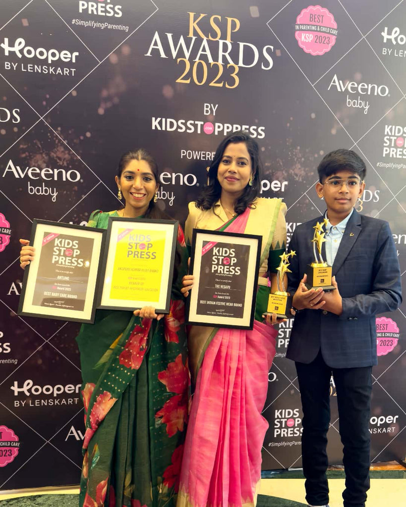 Anupama Best Baby Care Brand for Antling and Best Parent Influencer - Education! Along With The Nesavu Best Indian Festive Wear Online Shopping Brand in India Co Founder Uma Balajee